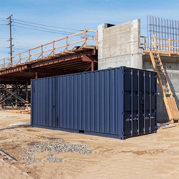 our construction site storage containers are equipped with sturdy construction and advanced security features to protect against theft and vandalism